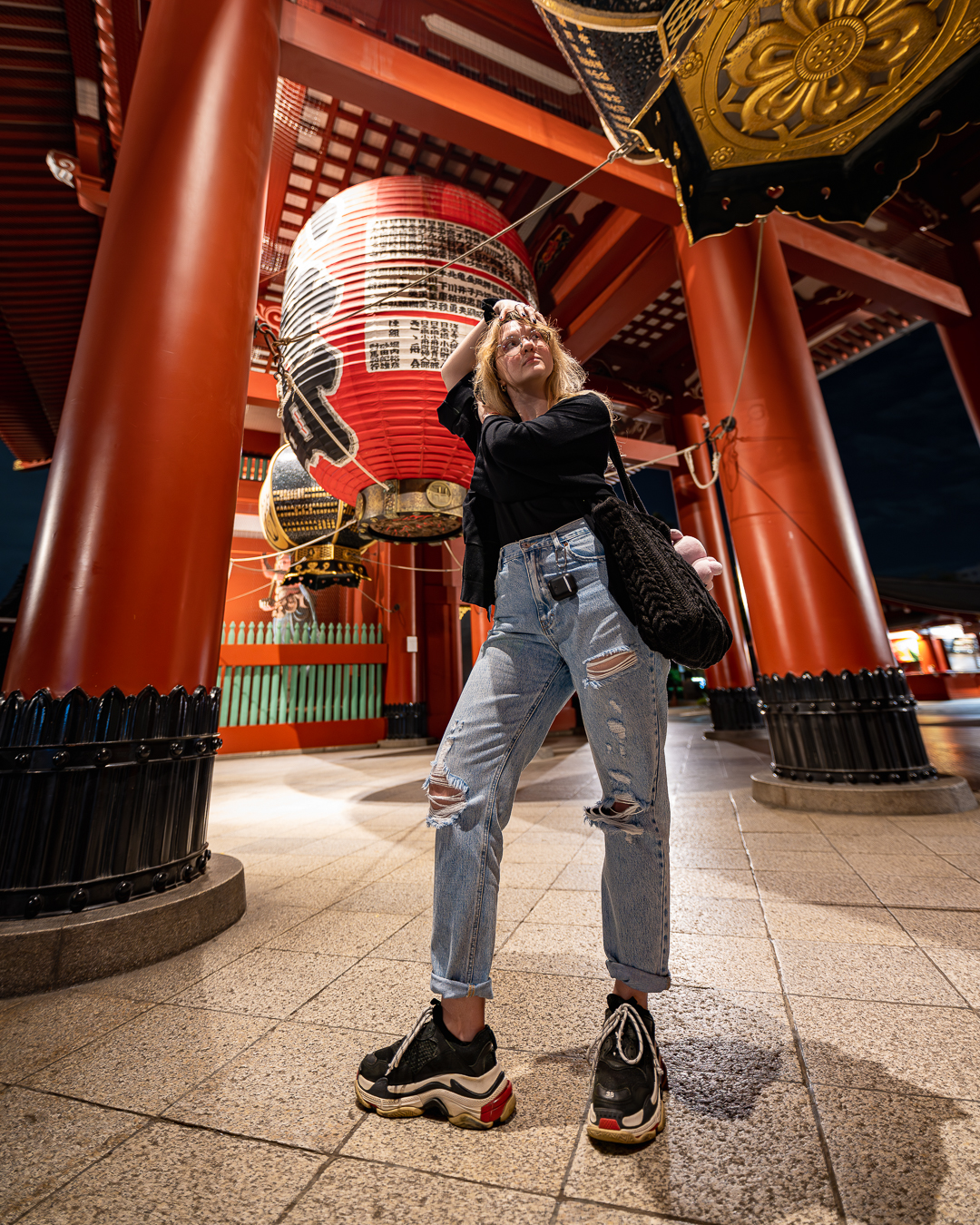 Asakusa night portrait