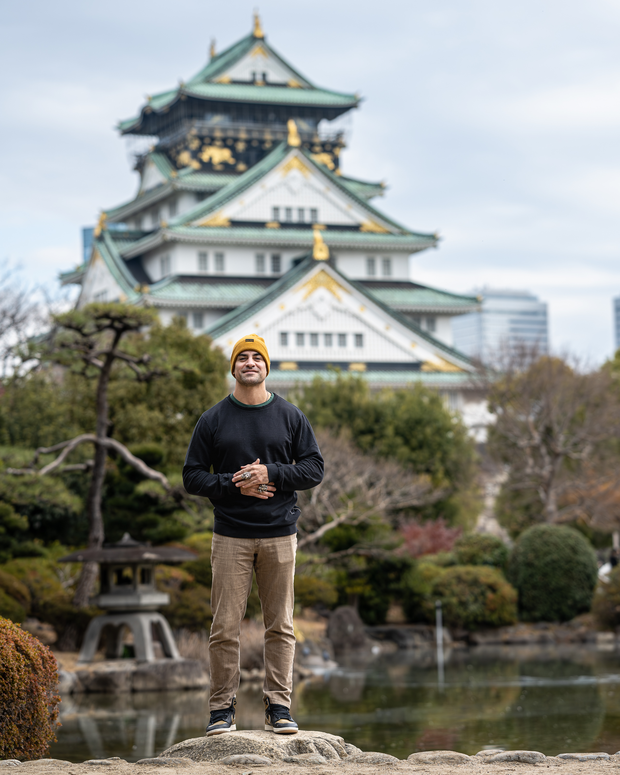 Portrait at Osaka Castle garden